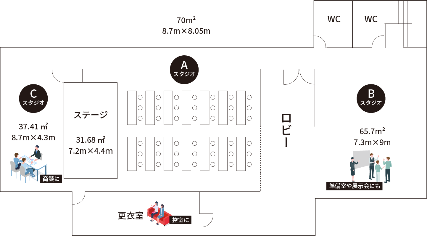 ジールスタジオ使用例